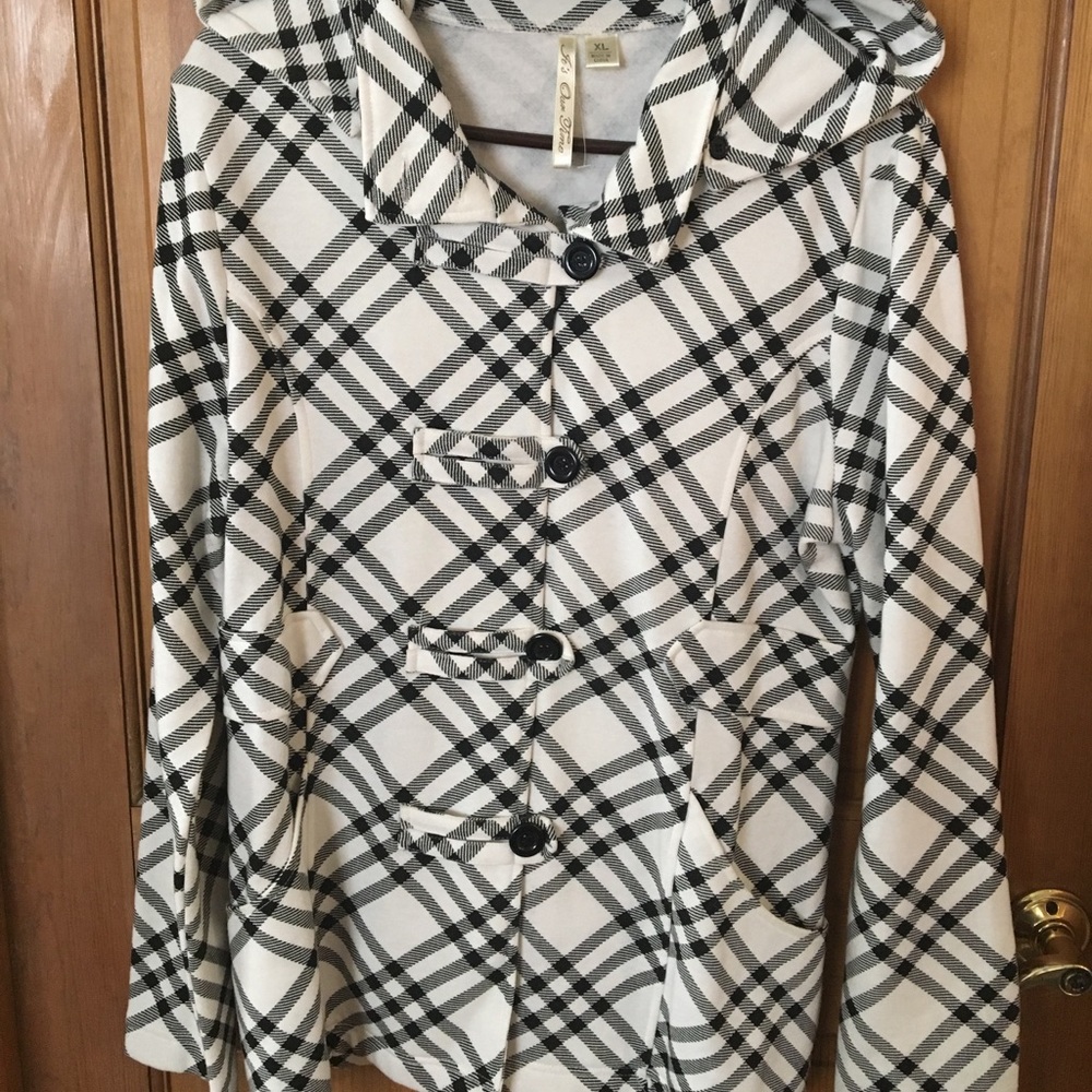 Hooded Sweatshirt pea coat - XL